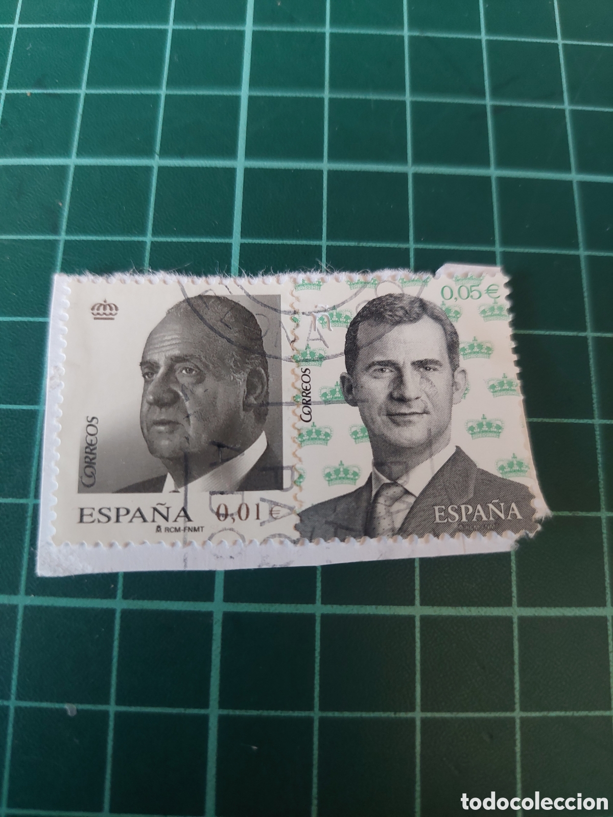 Sellos: USADOS JUAN CARLOS I REY ESPA&Ntilde;A EDIFIL O.1 Y 0.05