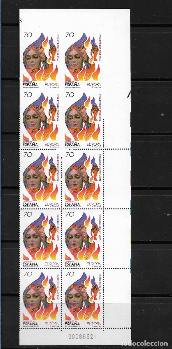 Sellos: ESPA&Ntilde;A 1998, EdD 3542s. BQ. de 8,BLOQUE DE 4 sin dentar, otros sin dentar verticalmente. (VER FOTO)