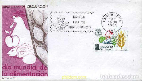 Sellos: 281667 MNH ESPA&Ntilde;A 1981 DIA MUNDIAL DE LA ALIMENTACION