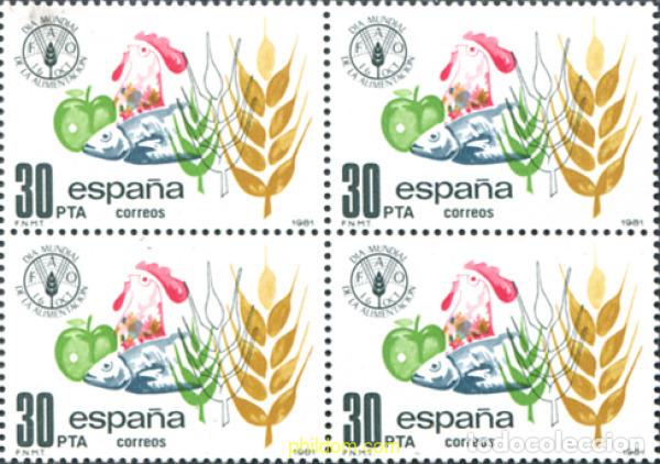 Sellos: 323475 MNH ESPA&Ntilde;A 1981 DIA MUNDIAL DE LA ALIMENTACION