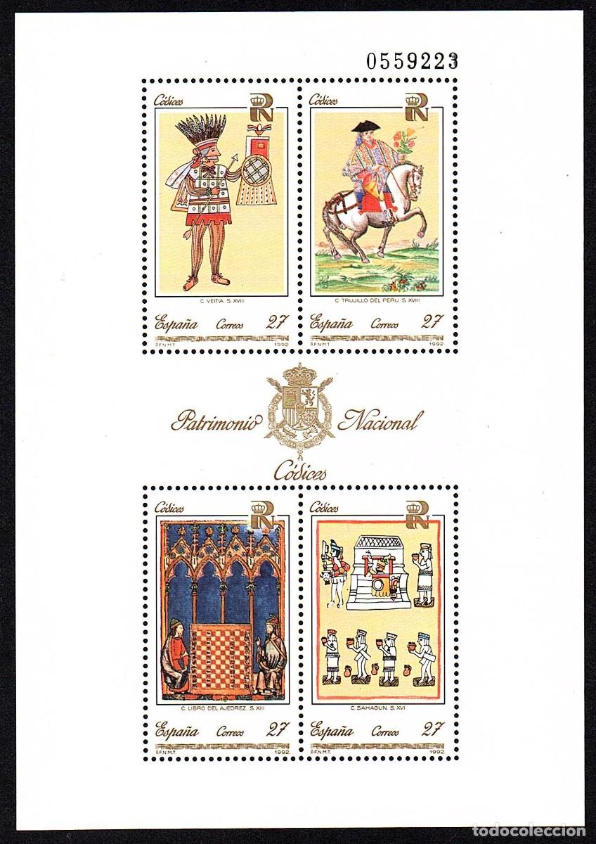 Briefmarken: SERIE NUEVA ESPA&Ntilde;A - PATRIMONIO ARTISTICA NACIONAL EN H.B A&Ntilde;O 1.992. EDIFIL 3236