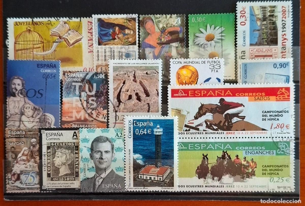 Sellos: LOTE SELLOS USADOS ESPA&Ntilde;A 1982-2025 - 16 SELLOS - BUEN ESTADO