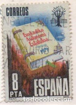 Timbres: SELLO DE ESPA&Ntilde;A REY 1979 ESTATUTO PAIS VASCO USADO N&ordm; 2547