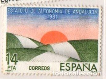 Timbres: SELLO DE ESPA&Ntilde;A REY 1983 ESTATUTOS ANDALUCIA USADO 2686