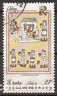 Sellos: ESPA&Ntilde;A 1992 - PATRIMONIO NACIONAL - CODICES - EDIFIL 3236D USADO PROCEDE DE HOJA BLOQUE