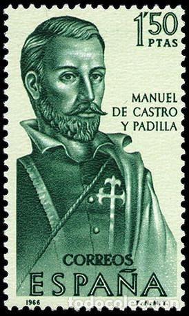 Sellos: SELLO DE ESPA&Ntilde;A A&Ntilde;O 1966 FORJADORES CHARNELA 1,50 P. EDIFIL N&ordm; 1754 SUELTO-N-1