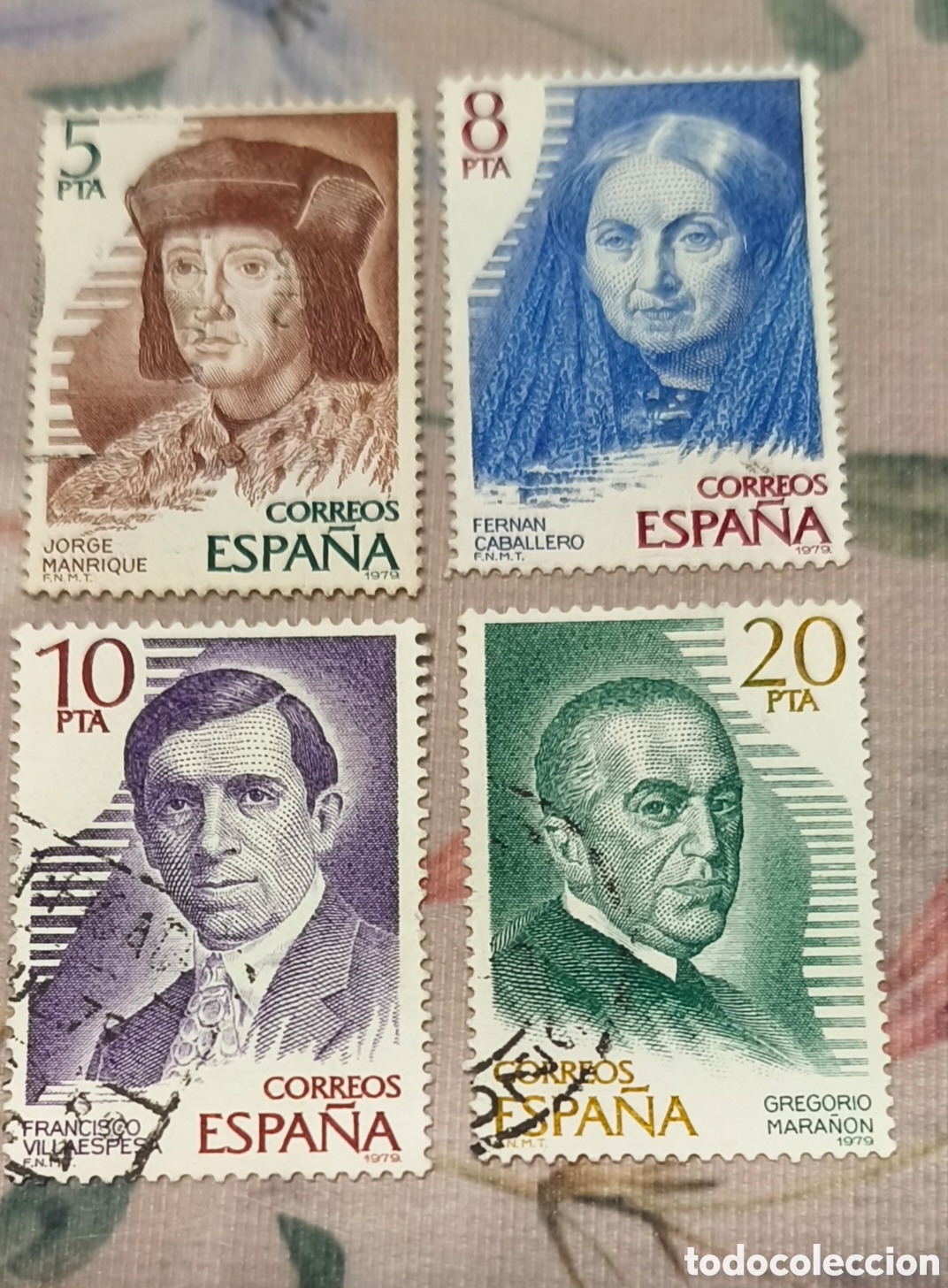 Selos: Espa&ntilde;a 1979 Edifil 2512/2515, Personajes Espa&ntilde;oles. Serie completa usada