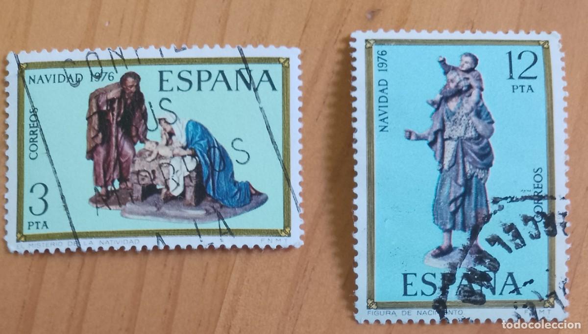Sellos: ESPA&Ntilde;A - V/F 3 Y 12 PTA - A&Ntilde;O 1976 - EDIFIL 2368 Y 2369 - NAVIDAD 1976
