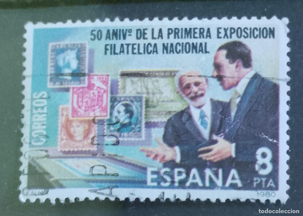 Sellos: ESPA&Ntilde;A - A&Ntilde;O 1980 - EDIFIL 2576 - 50 ANIVERSARIO DE LA PRIMERA EXPOSICI&Oacute;N FILATELICA NACIONAL