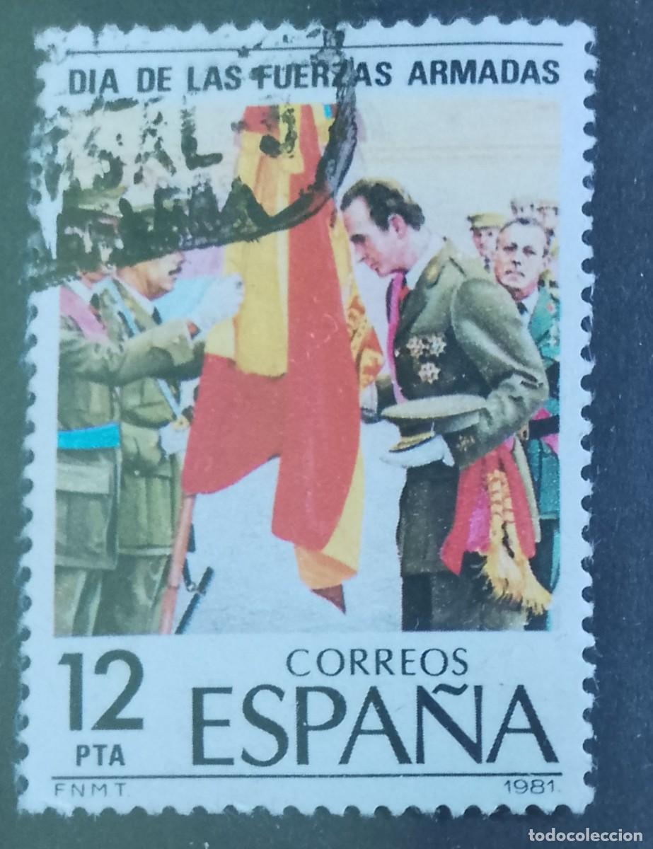 Sellos: ESPA&Ntilde;A - A&Ntilde;O 1981 - EDIFIL 2617 - D&Iacute;A DE LAS FUERZAS ARMADAS