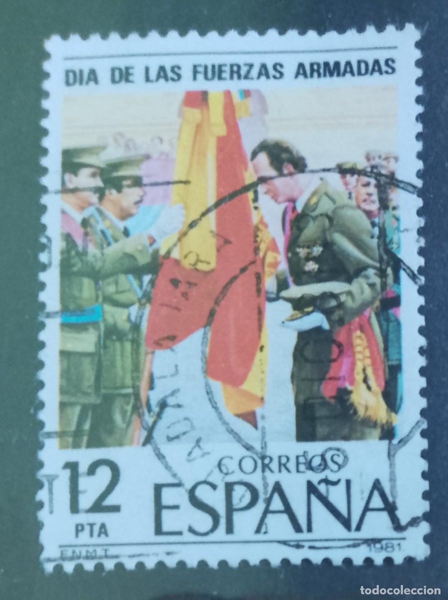 Sellos: ESPA&Ntilde;A - A&Ntilde;O 1981 - EDIFIL 2617 - D&Iacute;A DE LAS FUERZAS ARMADAS