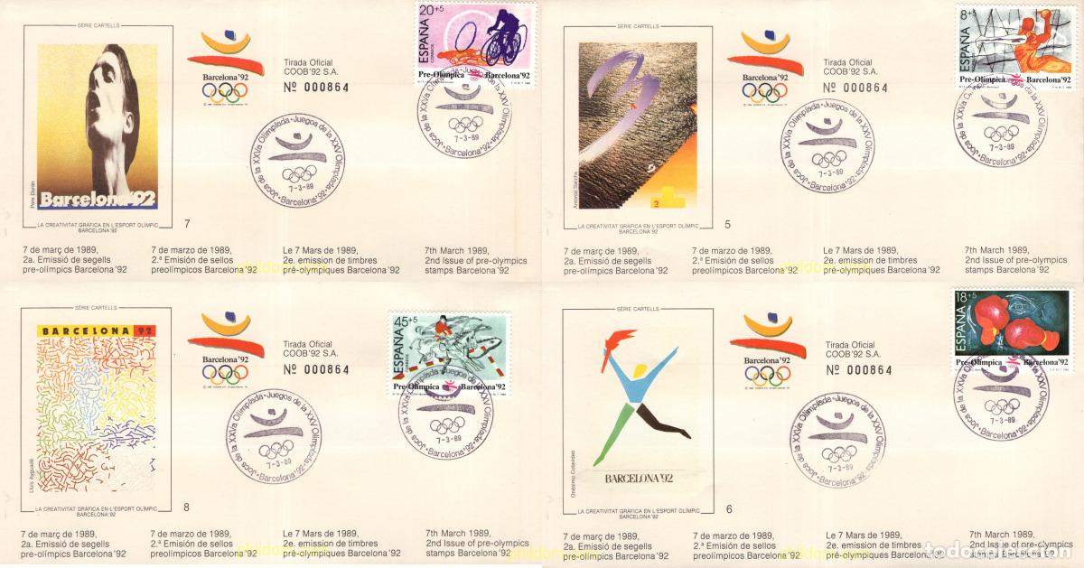 Sellos: 258085 USED ESPA&Ntilde;A 1989 25 JUEGOS OLIMPICOS VERANO BARCELONA 1992