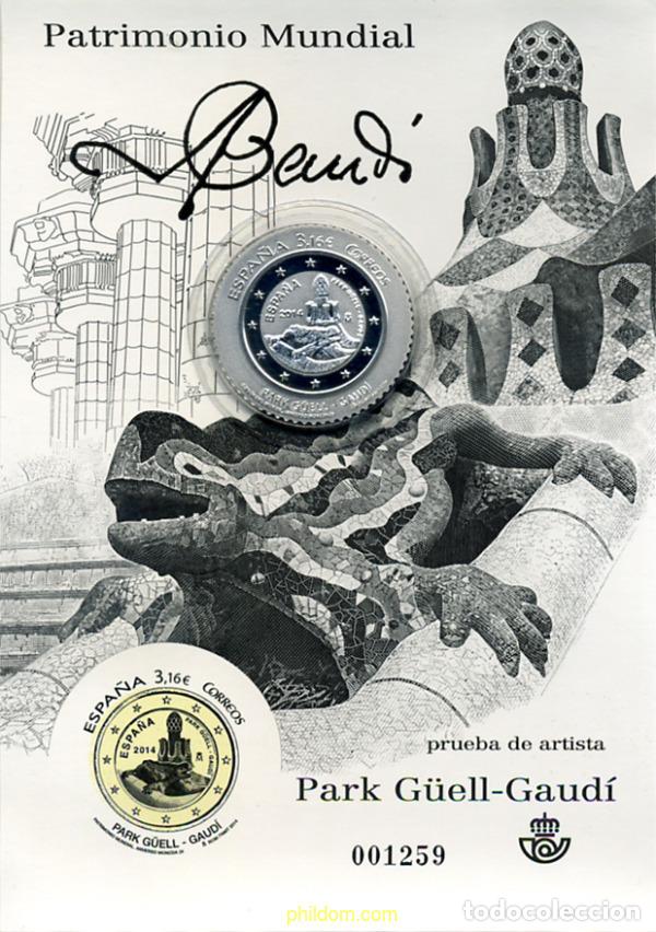 Sellos: 317532 MNH ESPA&Ntilde;A 2014 PATRIMONIO MUNDIAL. PARK G&Uuml;ELL - GAUD&Iacute;