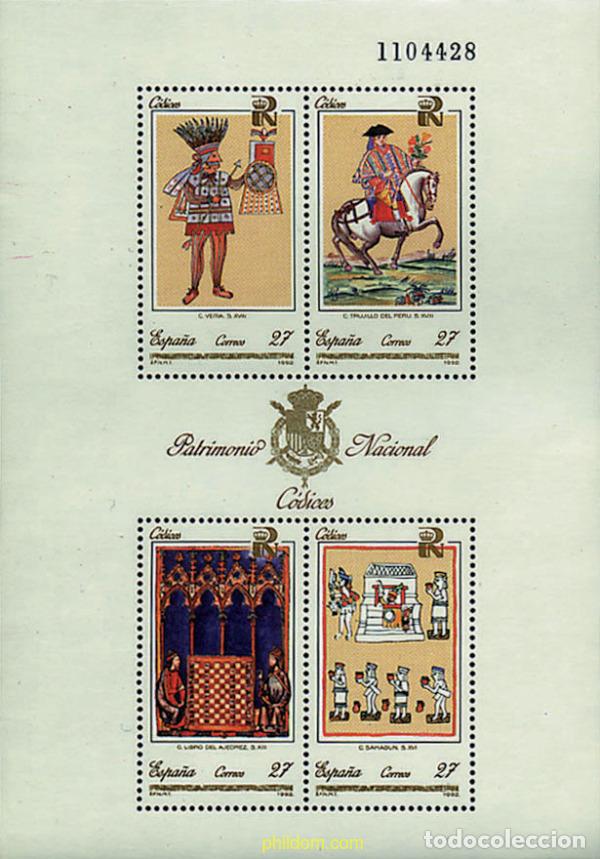 Sellos: 85905 MNH ESPA&Ntilde;A 1992 PATRIMONIO ARTISTICO NACIONAL. CODICES