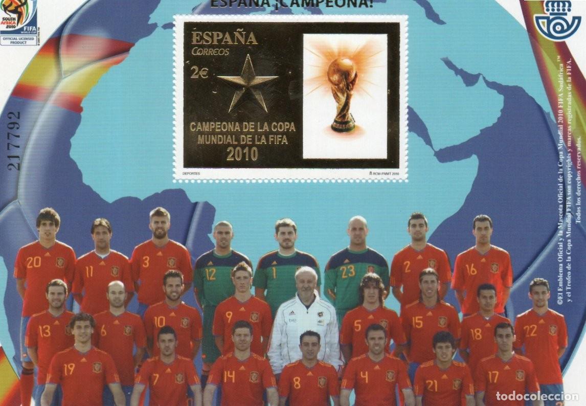 Timbres: ESPA&Ntilde;A. DEPORTES. ESPA&Ntilde;A CAMPEONA MUNDIAL DE LA FIFA.