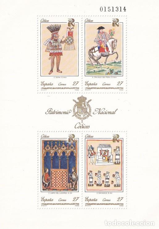 Sellos: HB Hojita Bloque 1992 - Patrimonio Nacional C&oacute;dices - Veitia - Trujillo del Per&uacute; - Libro del ajedrez
