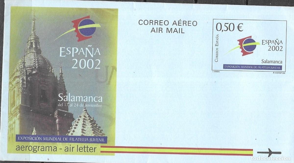 Sellos: AEROGRAMA** ESPA&Ntilde;A 2002, EDIFIL 225