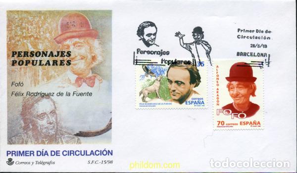 Sellos: 250264 MNH ESPA&Ntilde;A 1998 PERSONAJES POPULARES