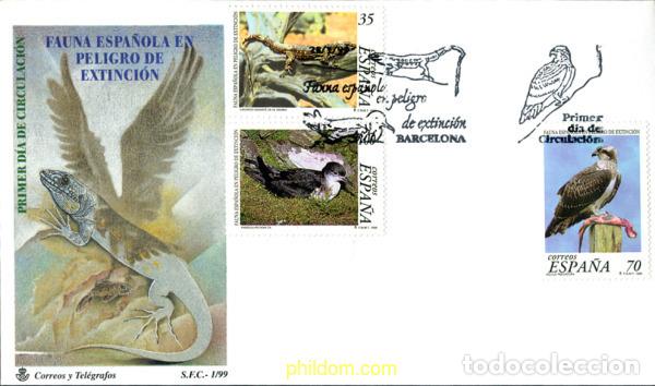Sellos: 261007 MNH ESPA&Ntilde;A 1999 FAUNA ESPA&Ntilde;OLA EN PELIGRO DE EXTINCION