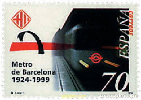 Sellos: 83150 MNH ESPA&Ntilde;A 1999 75 ANIVERSARIO DEL METRO DE BARCELONA