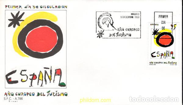 Sellos: 683168 MNH ESPA&Ntilde;A 1990 A&Ntilde;O EUROPEO DEL TURISMO
