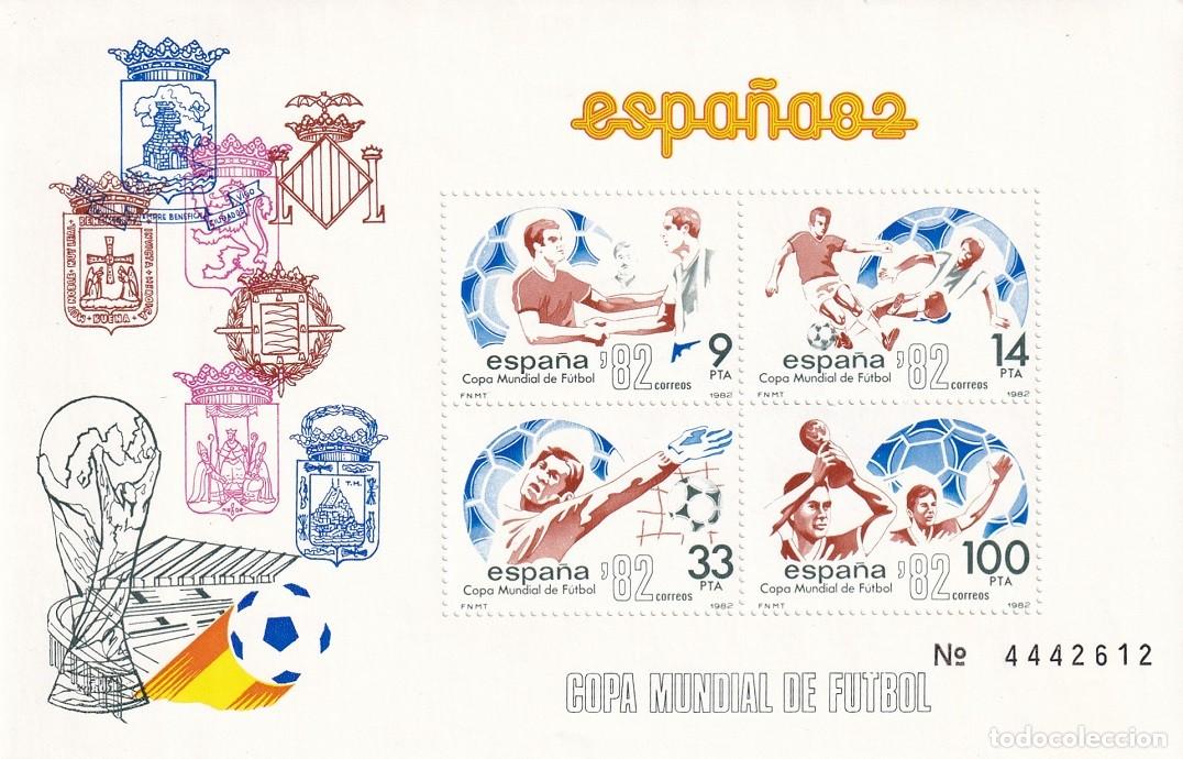 Sellos: HB Hojita Bloque 1982 - Espa&ntilde;a 82 - Copa Mundial de F&uacute;tbol