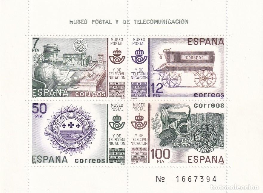 Sellos: HB Hojita Bloque 1981 - Museo Postal y de Telecomunicaci&oacute;n - Completa