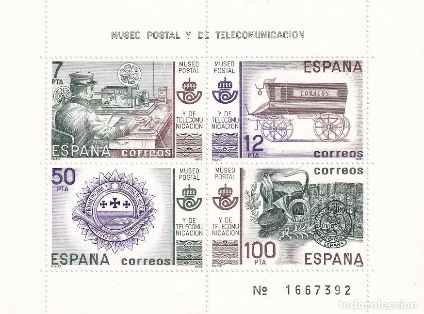 Sellos: HB Hojita Bloque 1981 - Museo Postal y de Telecomunicaci&oacute;n - Completa