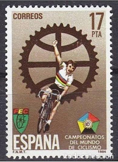 Sellos: ESPA&Ntilde;A 1984 - CAMPEONATO DEL MUNDO DE CICLISMO - EDIFIL N&ordm; 2772**