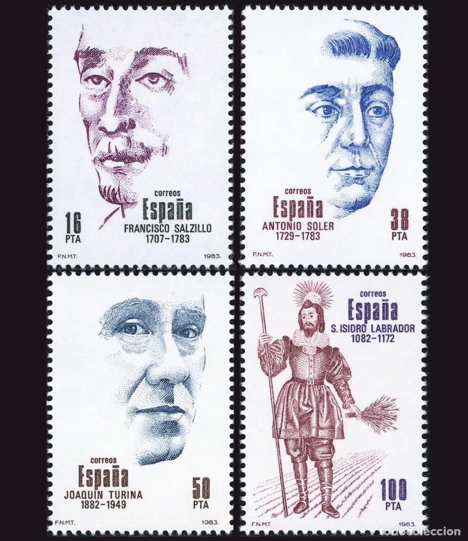 Sellos: 4v Espa&ntilde;a, 1983 | Famous persons | Ed: 2705/8, Yv: 2322/5, Mi: 2587/90, SG: 2721/4 MNH **