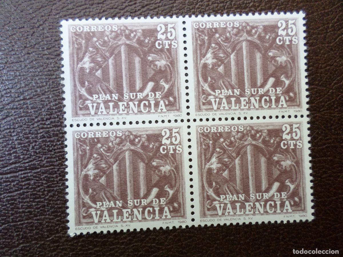 Sellos: 1981, plan sur de valencia, escudo de valencia, edifil 10