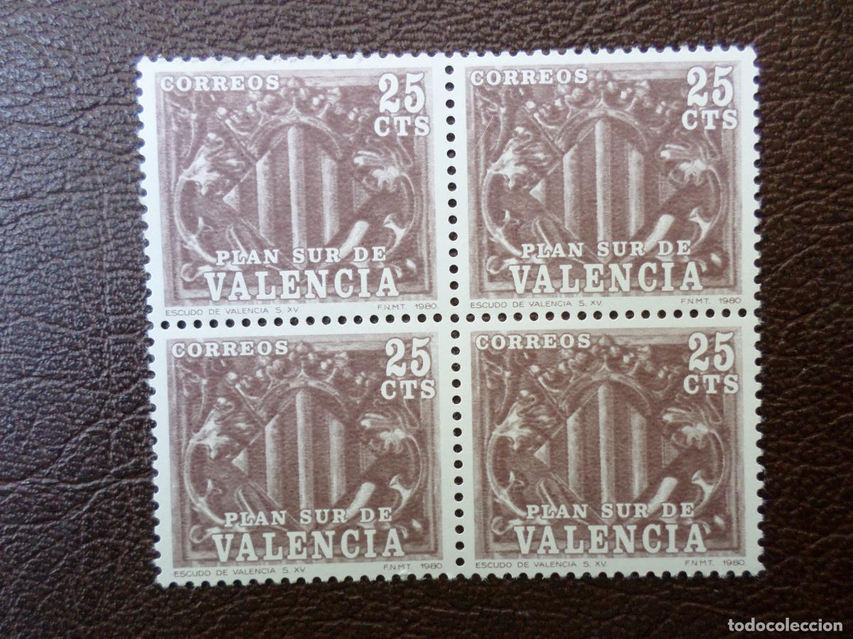Sellos: 1981, plan sur de valencia, escudo de valencia, edifil 10