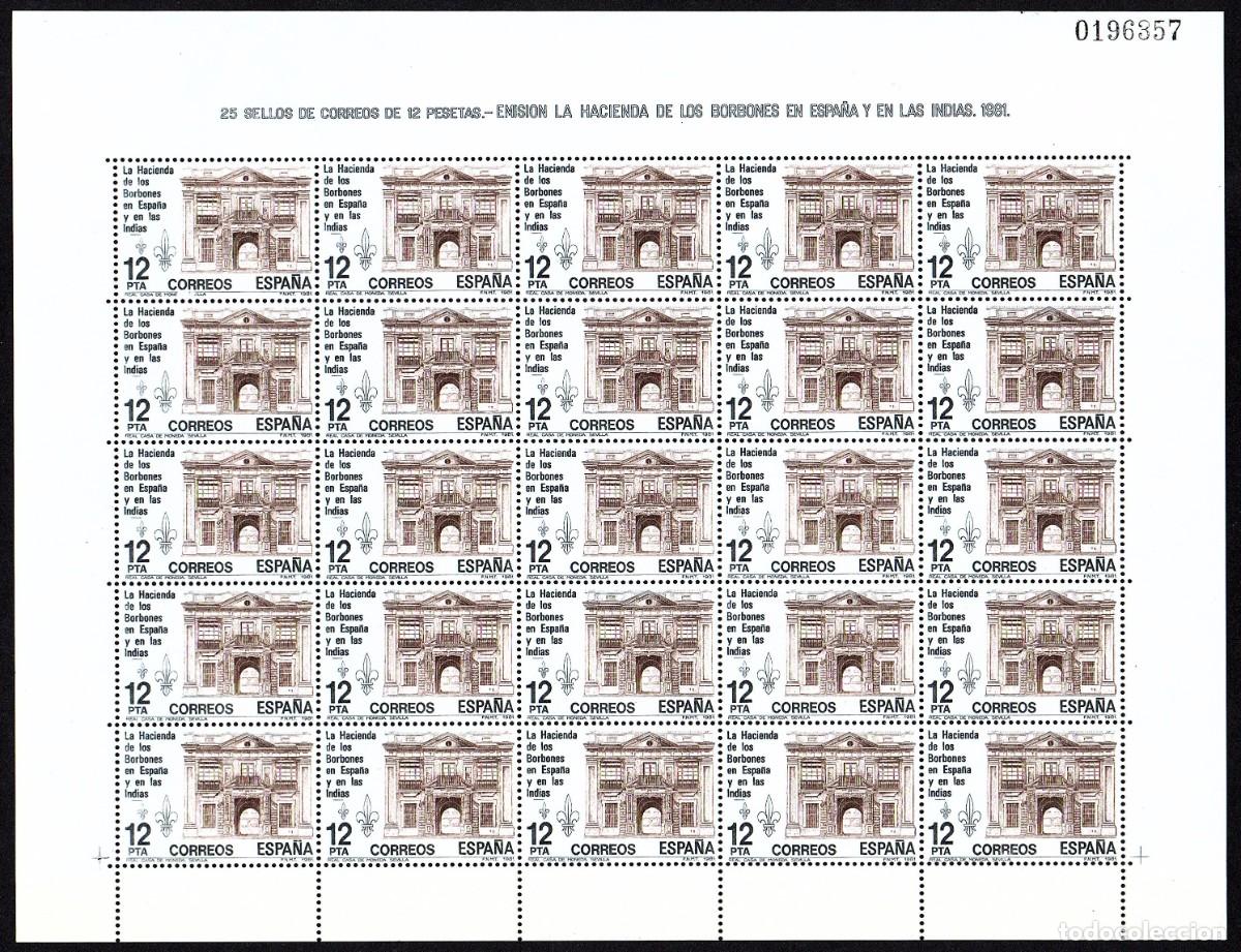 Sellos: MINIPLIEGO NUEVO 25 SELLOS EDIFIL N&ordm; 2642 - A&Ntilde;O 1981