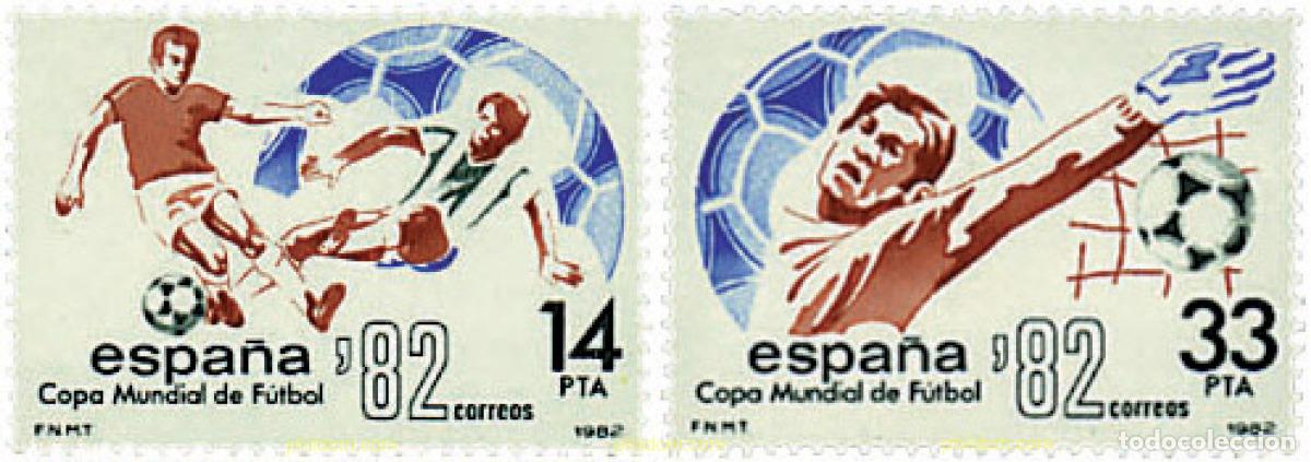 Selos: 85719 MNH ESPA&Ntilde;A 1982 COPA DEL MUNDO DE FUTBOL. ESPA&Ntilde;A-82