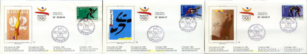Sellos: 258037 MNH ESPA&Ntilde;A 1990 25 JUEGOS OLIMPICOS VERANO BARCELONA 1992