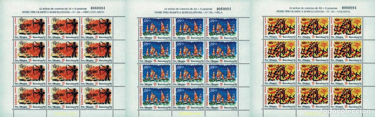 Briefmarken: 12248 MNH ESPA&Ntilde;A 1992 25 JUEGOS OLIMPICOS VERANO BARCELONA 1992