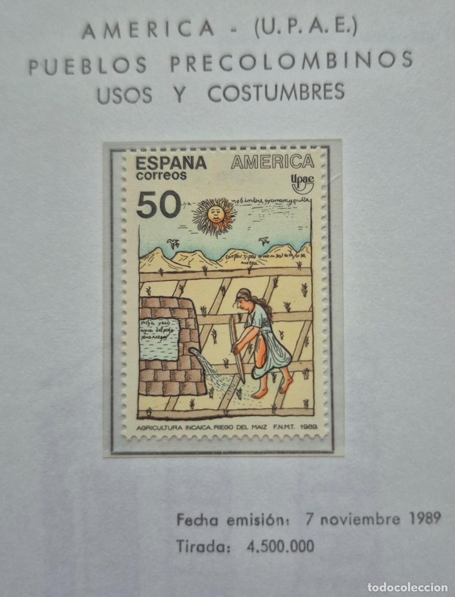 Sellos: A&ntilde;o 1989 - Edifil 3035** - Am&eacute;rica UPAE - Nuevo sin fijasello - Se env&iacute;a el de la imagen