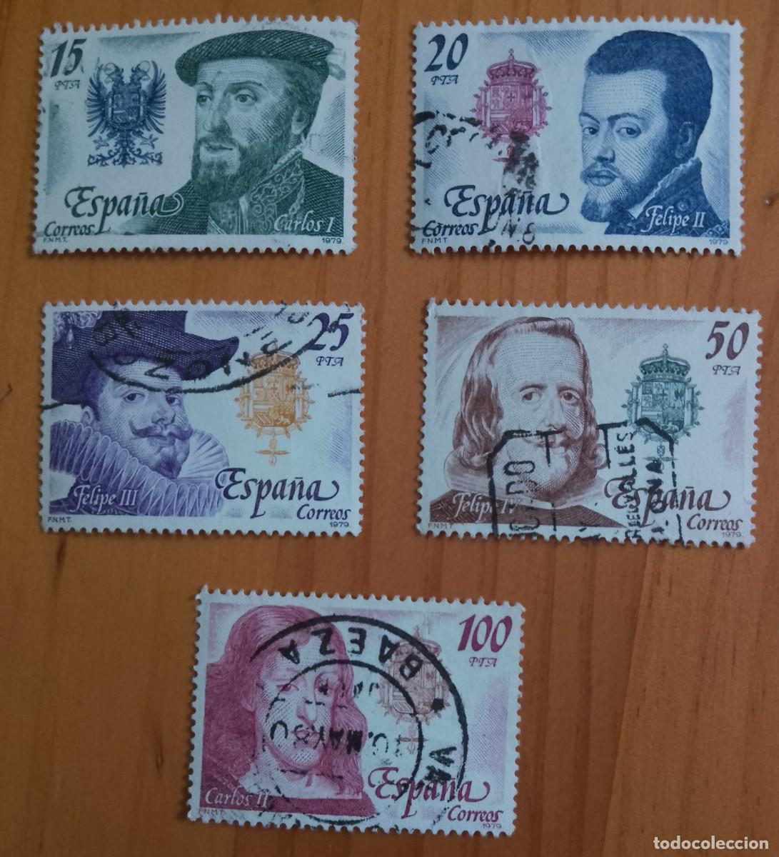 Sellos: ESPA&Ntilde;A - A&Ntilde;O 1979, EDIFIL 2552 A 2556 - SERIE: CASA DE AUSTRIA