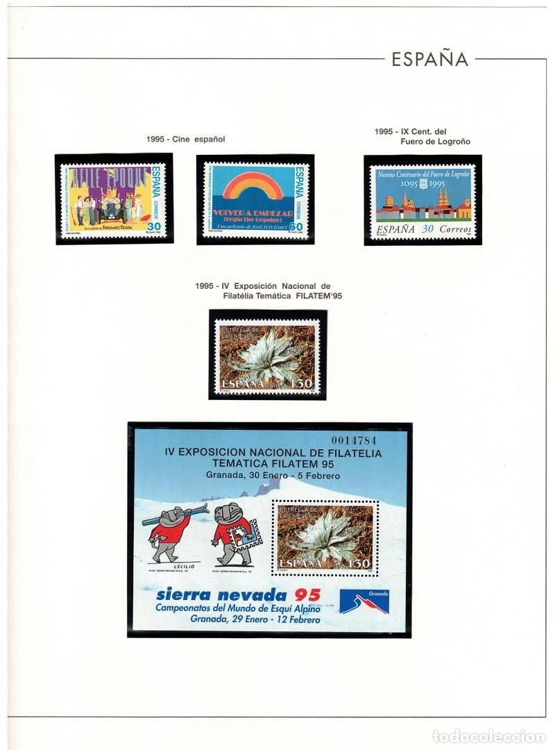 Sellos: ESPA&Ntilde;A. A&Ntilde;O 1995 COLECCI&Oacute;N COMPLETA DE SELLOS Y HOJAS BLOQUES.