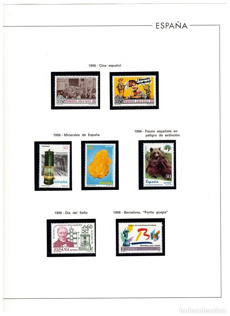 Sellos: ESPA&Ntilde;A. A&Ntilde;O 1996 COLECCI&Oacute;N COMPLETA DE SELLOS Y HOJAS BLOQUES