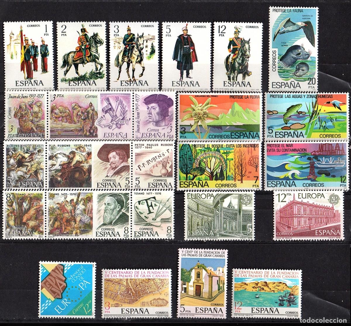 Sellos: VARIAS SERIES COMPLETAS NUEVAS DE ESPA&Ntilde;A A&Ntilde;O 1.978 (1)