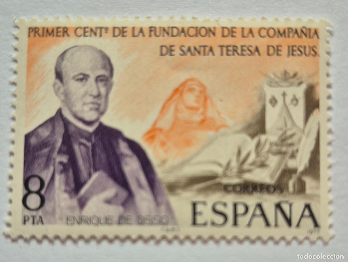 Sellos: A&ntilde;o 1977 - Edifil 2416** - Compa&ntilde;&iacute;a Sta. Teresa - Nuevo sin fijasello - Se env&iacute;a el de la imagen