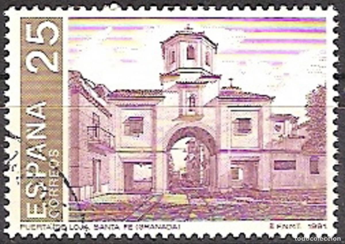 Sellos: ESPA&Ntilde;A 1991 - GRANADA 92 - EDIFIL N&ordm; 3109 sello procedente de la hoja bloque