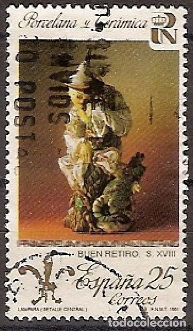 Sellos: ESPA&Ntilde;A 1991 - PATRIMONIO NACIONAL - PORCELANAS - EDIFIL N&ordm; 3115B procede de hojita bloque usada