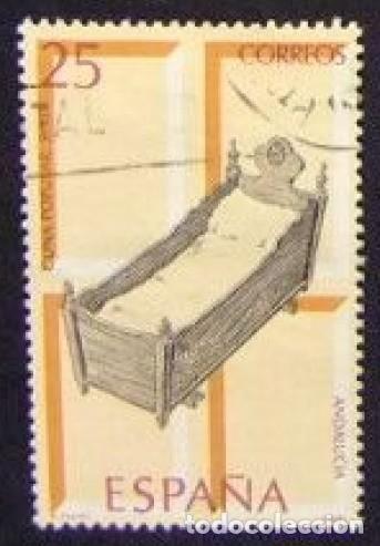 Sellos: ESPA&Ntilde;A 1991 - ARTESANIA ESPA&Ntilde;OLA - MUEBLES - EDIFIL N&ordm; 3130 - procede de hojita bloque usada