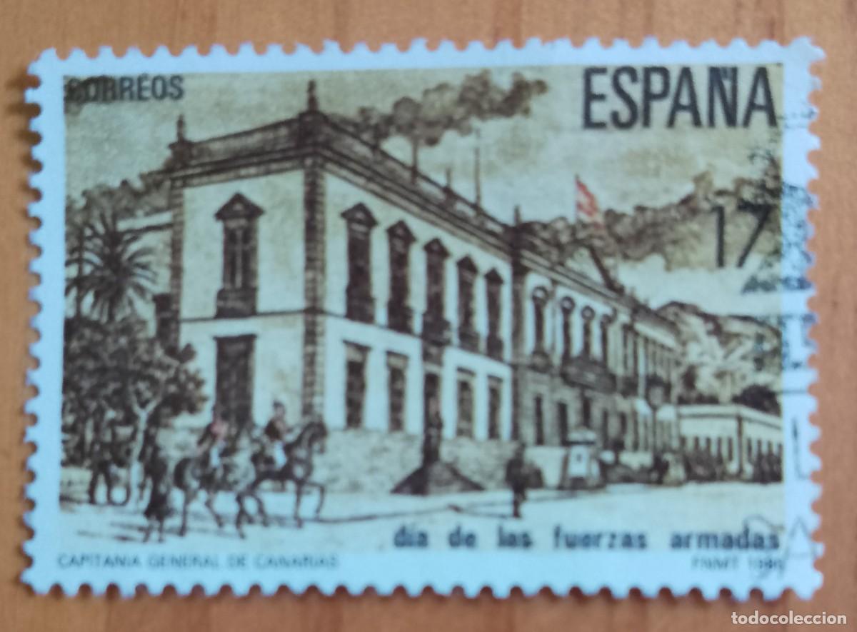 Selos: ESPA&Ntilde;A - A&Ntilde;O 1986, EDIFIL 2849, SERIE: CAPITANIA GENERAL DE CANARIAS. D&Iacute;A DE LAS FUERZAS ARMADAS