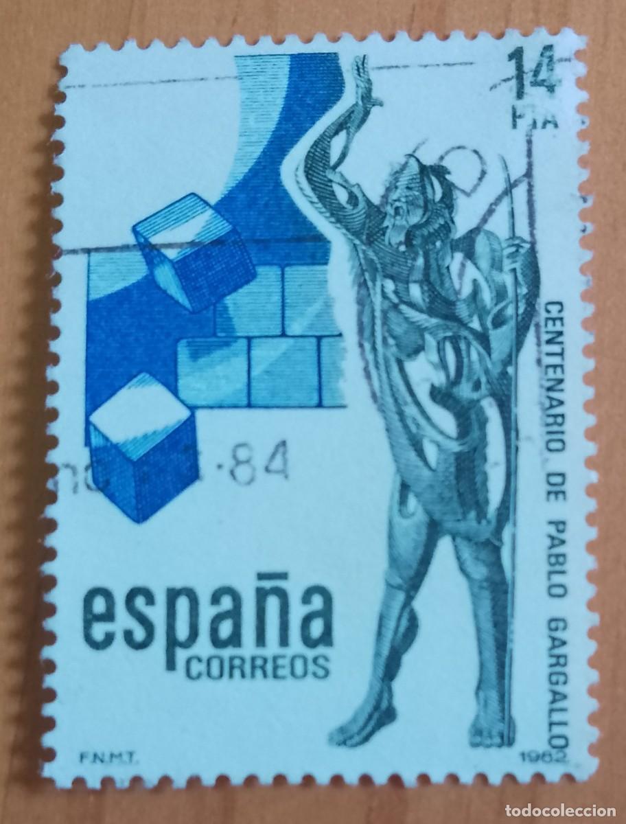 Sellos: ESPA&Ntilde;A - A&Ntilde;O 1982, EDIFIL 2683, SERIE: CENTENARIO DE PABLO GARGALLO.