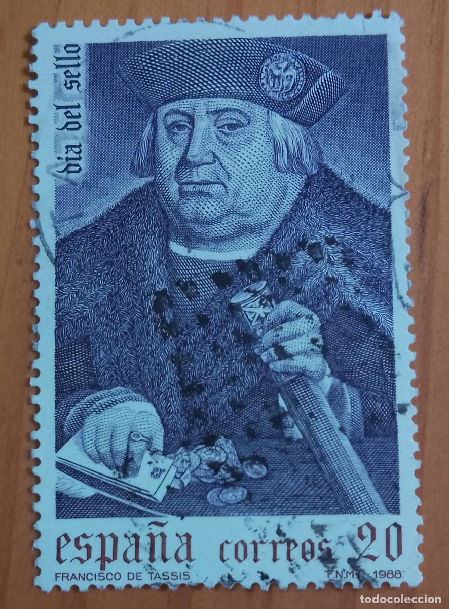 Sellos: ESPA&Ntilde;A - A&Ntilde;O 1988 - EDIFIL 2947 - FRANCISCO DE TASSIS
