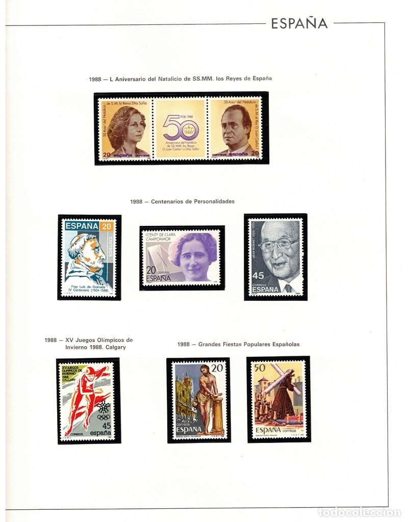 Sellos: ESPA&Ntilde;A. COLECCI&Oacute;N DE SELLOS Y HOJAS BLOQUES DE LOS A&Ntilde;OS 1988/1992