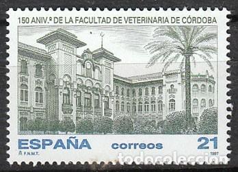 Sellos: EDIFIL 3518, 150 aniversario de la facultad de veterinaria de cordoba, NUEVO ***